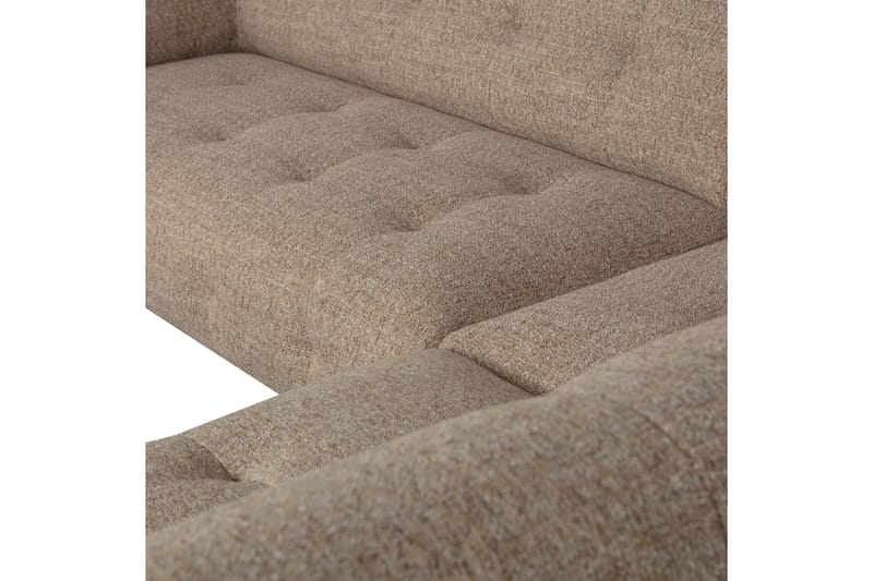 Ranta Sofa med Sjeselong 3-seter - Brun - Møbler - Sofaer - Sofa med sjeselong - 3 seters sofa med divan