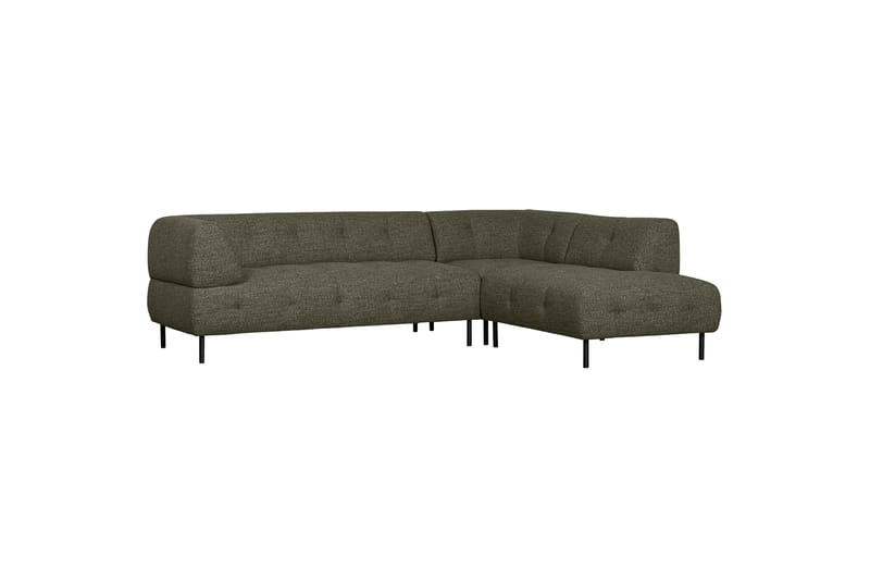 Ranta Sofa med Sjeselong 3-seter - Grønnmelange - Sofa med sjeselong - 3 seters sofa med divan