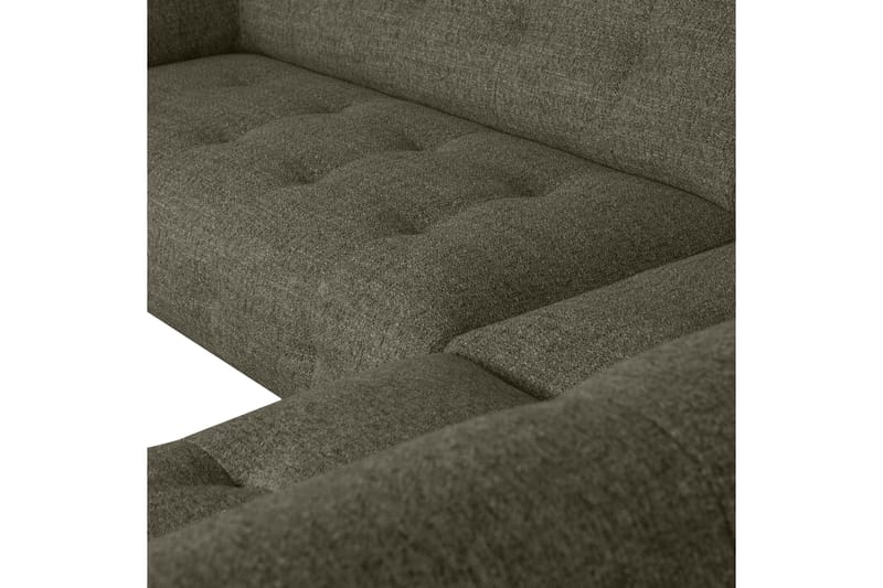 Ranta Sofa med Sjeselong 3-seter - Grønnmelange - Sofa med sjeselong - 3 seters sofa med divan