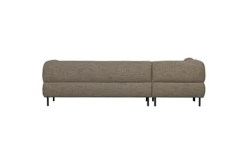 Ranta Sofa med Sjeselong 3-seter - Mørkebrun - Møbler - Sofaer - Sofa med sjeselong - 3 seters sofa med divan