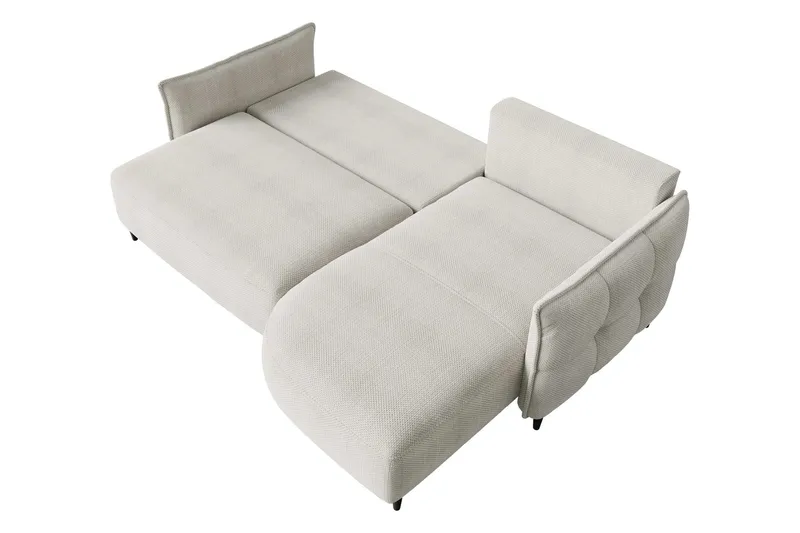 Sycylia Sofa med Divan 3-seter - Beige - Møbler - Sofaer - Sofa med sjeselong - 3 seters sofa med divan