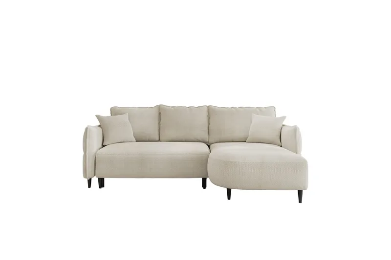 Sycylia Sofa med Divan 3-seter - Beige - Møbler - Sofaer - Sofa med sjeselong - 3 seters sofa med divan
