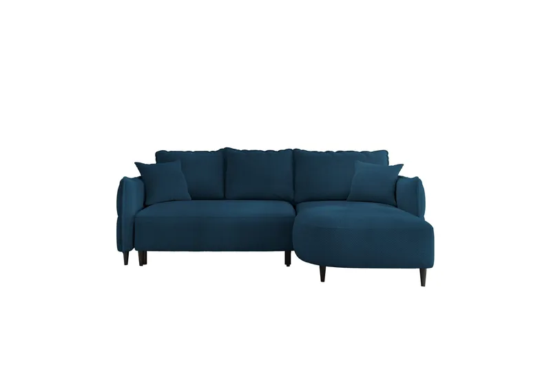 Sycylia Sofa med Divan 3-seter - Blå - Møbler - Sofaer - Sofa med sjeselong - 3 seters sofa med divan