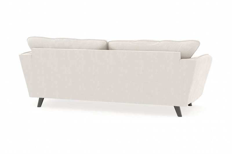 Trend Lyx 3-seters Fløyelssofa - Kremhvit - Møbler - Sofaer - Sofa 3 seter