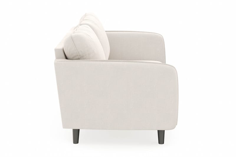 Trend Lyx 3-seters Fløyelssofa - Kremhvit - Møbler - Sofaer - Sofa 3 seter