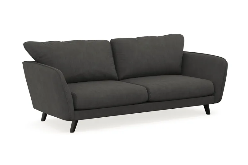 Trend Lyx 3-seters Manchestersofa - Mørk grå - Møbler - Sofaer - Sofa 3 seter