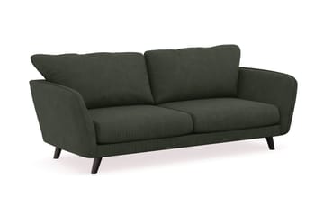 Trend Lyx 3-seters Manchestersofa - Mørkegrønn - Møbler - Sofaer - Sofa med sjeselong