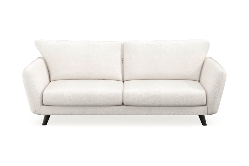 Trend Lyx 3-seters Sofa i Bouclé - Hvit - Møbler - Sofaer - Sofa med sjeselong