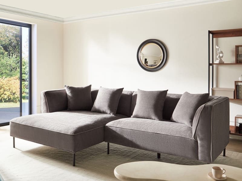 3-seters sofa Sater høyrevendt - Taupe - Møbler - Sofaer - Sofa med sjeselong