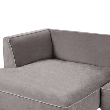 3-seters sofa Sater høyrevendt - Taupe - Møbler - Sofaer - Sofa med sjeselong