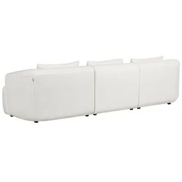 3-seters sofa Svansele - Hvit/Høyrevendt - Møbler - Sofaer - Hjørnesofa
