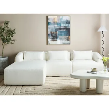 3-seters sofa Svansele - Hvit/Høyrevendt - Møbler - Sofaer - Hjørnesofa