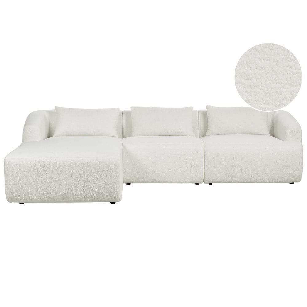 3-seters sofa Svansele - Hvit/Høyrevendt