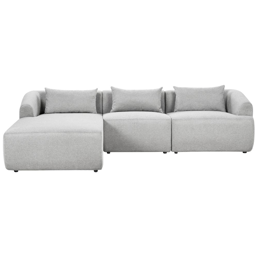 3-seters sofa Svansele - Lysegrå/Høyrevendt