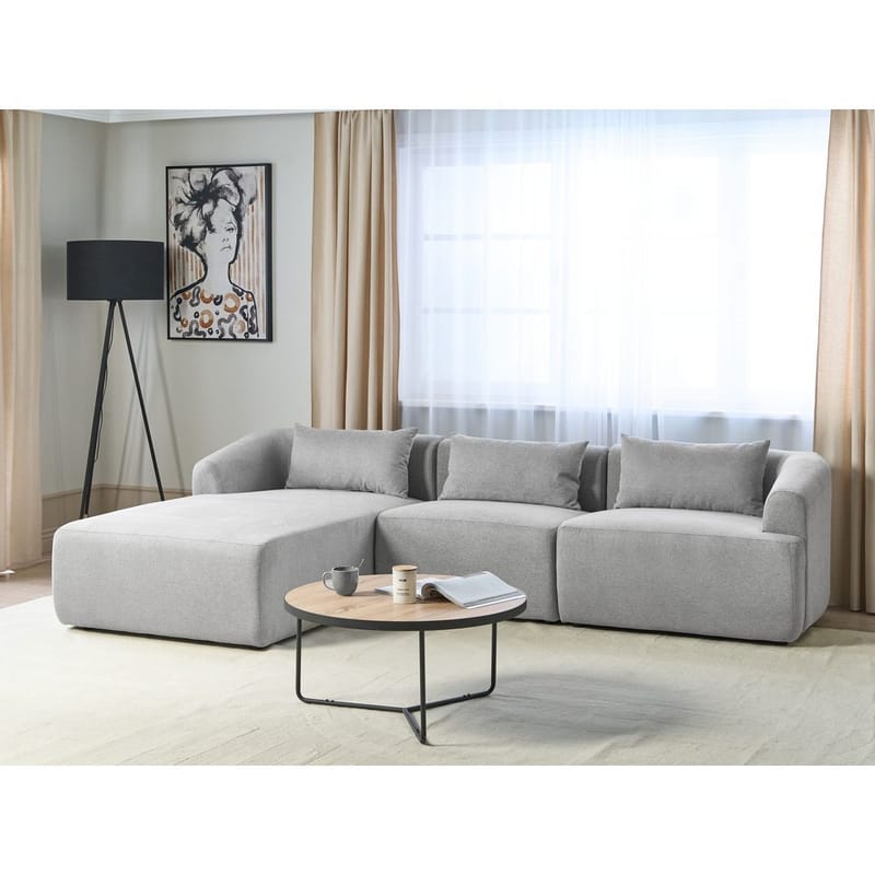 3-seters sofa Svansele - Lysegrå/Høyrevendt - Møbler - Sofaer - Hjørnesofa