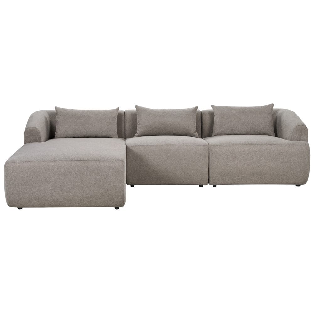 3-seters sofa Svansele - Taupe/Høyrevendt