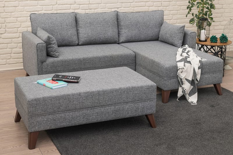 Antigua Sovesofa Høyre - Sofa med sjeselong - 4 seters sofa med divan