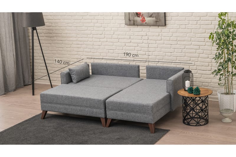 Antigua Sovesofa Høyre - Sofa med sjeselong - 4 seters sofa med divan