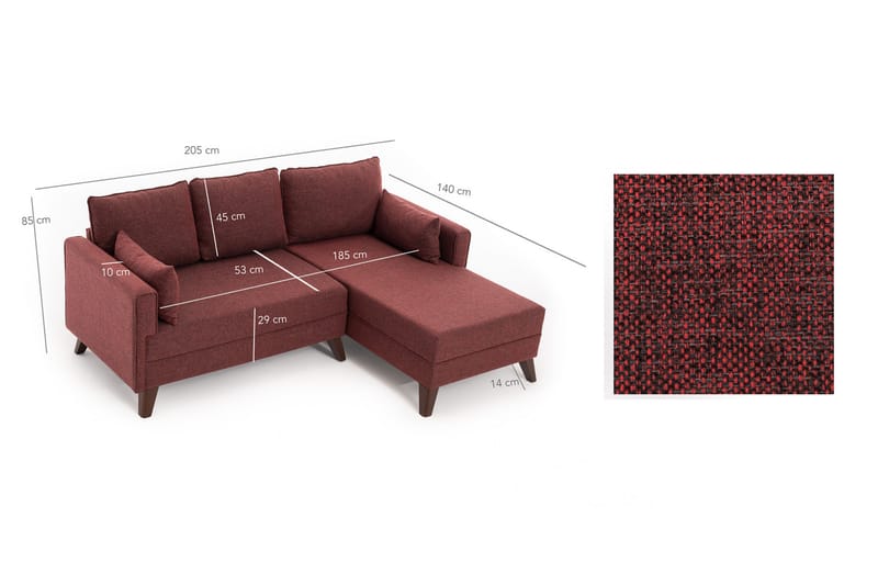 Antigua Sovesofa Høyre - Møbler - Sofaer - Sovesofaer
