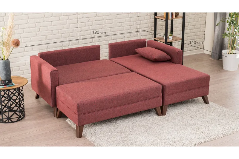 Antigua Sovesofa Høyre - Møbler - Sofaer - Sofa med sjeselong - 4 seters sofa med divan