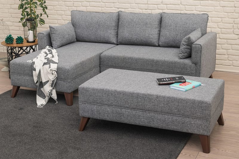 Antigua Sovesofa Venstre - Sofa med sjeselong - 4 seters sofa med divan