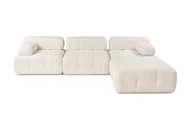 Belgin Boblet Divansofa 3-seters 315 cm bred - Lys / Beige - Møbler - Sofaer - Modulsofaer - Komplett modulsofa