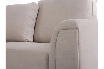 Dugard 4-seter Dyp L-formet Hjørnesofa med Sjeselong i Stoff - Beige - Møbler - Sofaer - Sofa med sjeselong - 4 seters sofa med divan