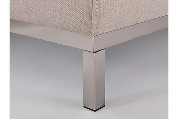 Dugard 4-seter Dyp L-formet Hjørnesofa med Sjeselong i Stoff - Beige - Møbler - Sofaer - Sofa med sjeselong - 4 seters sofa med divan