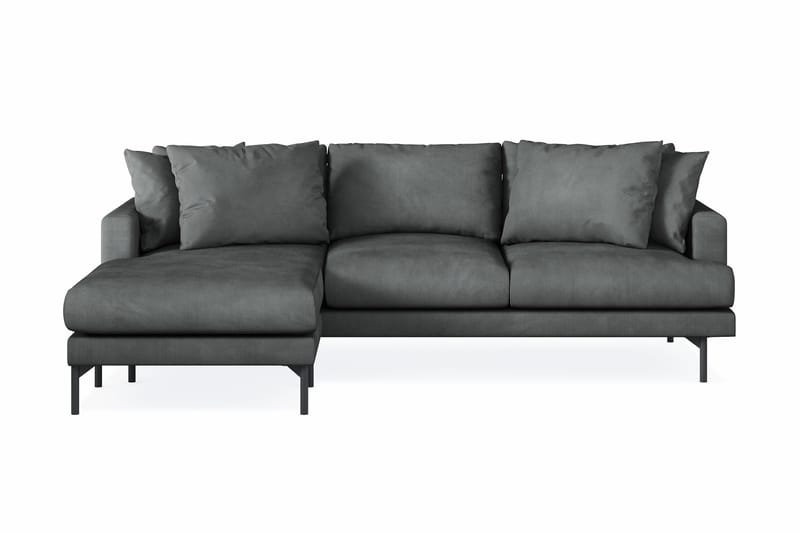 Menard 3-seters Venstrevendt L-formet Divansofa i Manchester - Grå - Møbler - Sofaer - Sofa med sjeselong