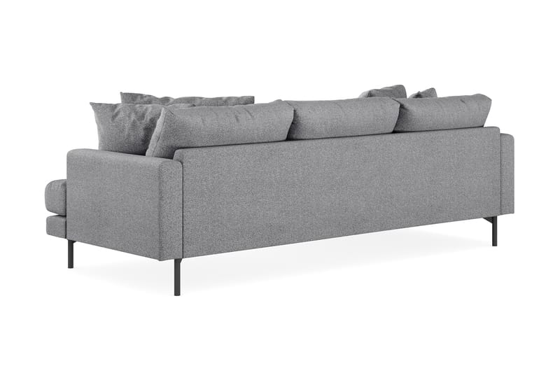 Menard 3-seters Venstrevendt L-formet Divansofa i Stoff - Grå - Møbler - Sofaer - Sofa med sjeselong