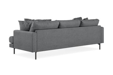 Menard 3-seters Venstrevendt L-formet Divansofa i Stoff - Mørk grå - Møbler - Sofaer - Sofa med sjeselong