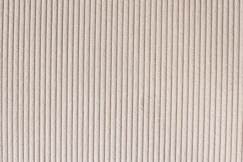 Menard 4-seters Høyrevendt L-formet Sjeselongsofa + Fotskammel i Manchester - Beige - Møbler - Sofaer - Sofa med sjeselong - 4 seters sofa med divan