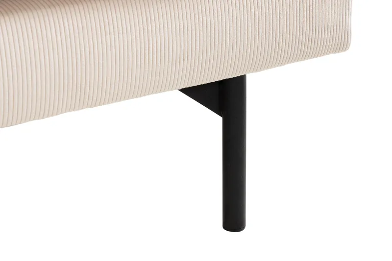 Menard 4-seters Venstrevendt Dyp L-formet Sjeselongsofa i Manchester - Beige - Møbler - Sofaer - Sofa med sjeselong - 4 seters sofa med divan