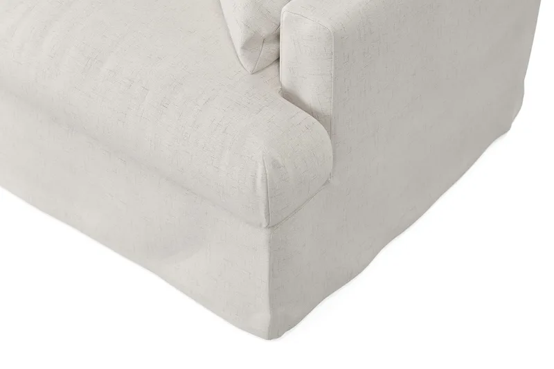 Menard 4-seters Venstrevendt L-formet Sjeselongsofa i Stoff - Beige - Møbler - Sofaer - Sofa med sjeselong - 4 seters sofa med divan