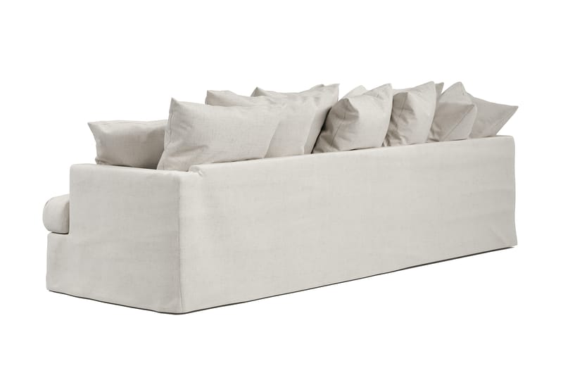 Menard 4-seters Venstrevendt L-formet Sjeselongsofa i Stoff - Beige - Møbler - Sofaer - Sofa med sjeselong - 4 seters sofa med divan