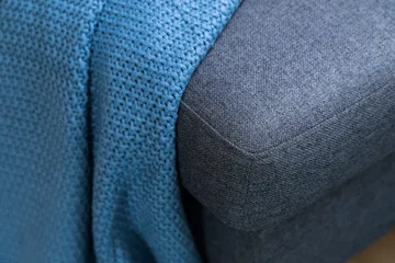 Peppe 4-seters Venstrevendt L-formet Sjeselongsofa i Stoff - Mørk grå - Møbler - Sofaer - Sofa med sjeselong - 4 seters sofa med divan