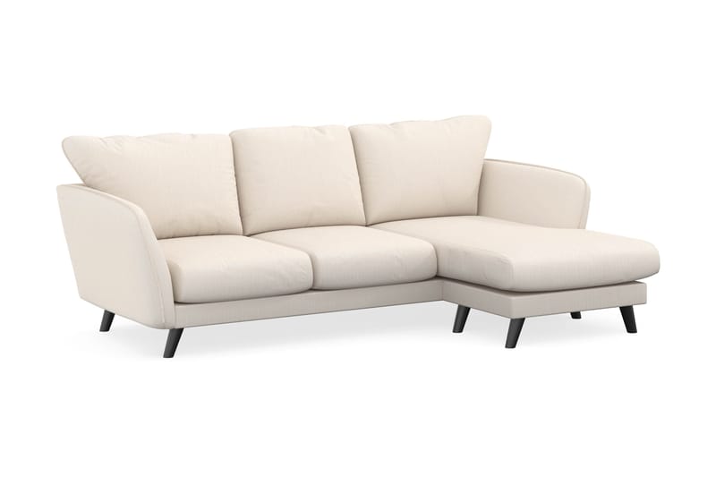 Trend Lyx 3-seters Høyrevendt L-formet Sjeselongsofa i Manchester - Beige - Møbler - Sofaer - Sofa med sjeselong - 4 seters sofa med divan