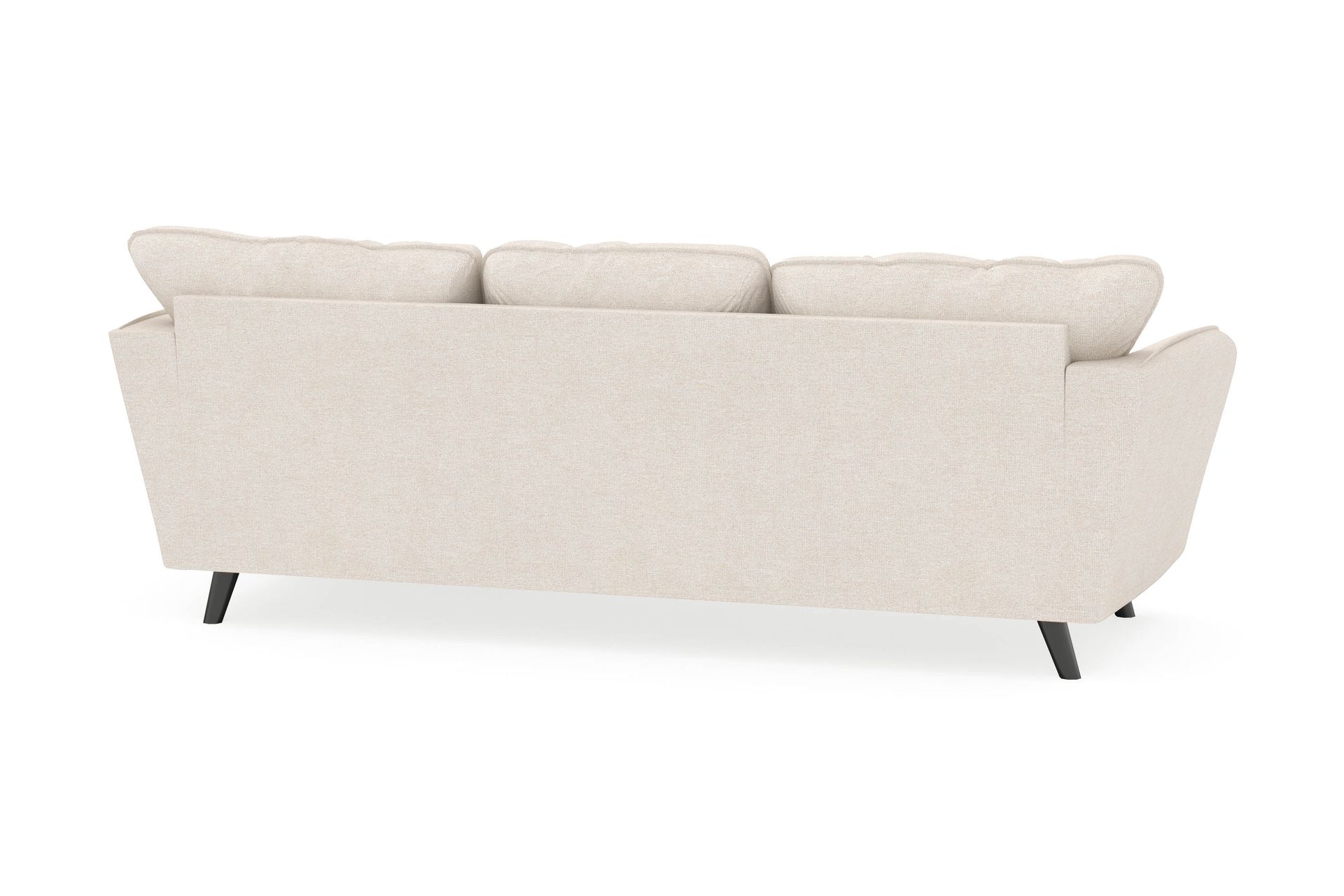 Trend Lyx 3-seters Høyrevendt L-formet Sjeselongsofa i Stoff - Beige - Møbler - Sofaer - Sofa med sjeselong