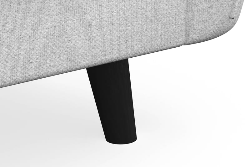 Trend Lyx 3-seters Høyrevendt L-formet Sjeselongsofa i Stoff - Lys grå - Møbler - Sofaer - Sofa med sjeselong - 4 seters sofa med divan