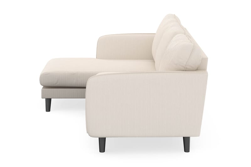 Trend Lyx 3-seters Venstrevendt L-formet Sjeselongsofa i Manchester - Beige - Møbler - Sofaer - Sofa med sjeselong - 4 seters sofa med divan