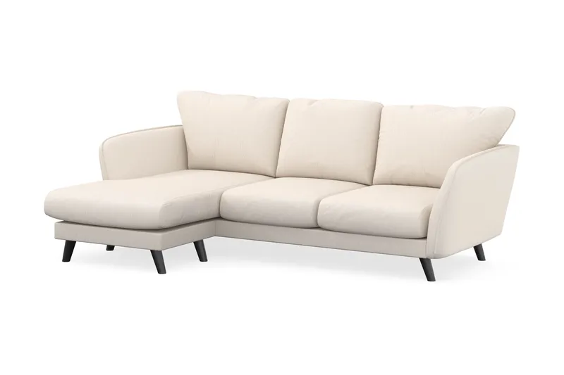 Trend Lyx 3-seters Venstrevendt L-formet Sjeselongsofa i Manchester - Beige - Møbler - Sofaer - Sofa med sjeselong - 4 seters sofa med divan