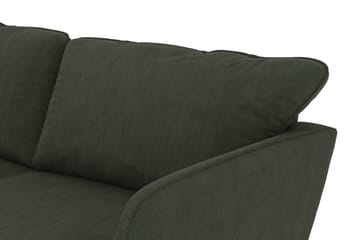 Trend Lyx 3-seters Venstrevendt L-formet Sjeselongsofa i Manchester - Mørkegrønn - Møbler - Sofaer - Sofa med sjeselong