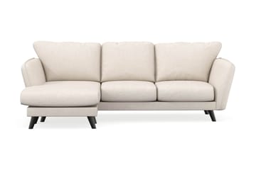 Trend Lyx 3-seters Venstrevendt L-formet Sjeselongsofa i Stoff - Beige - Møbler - Sofaer - Sofa med sjeselong