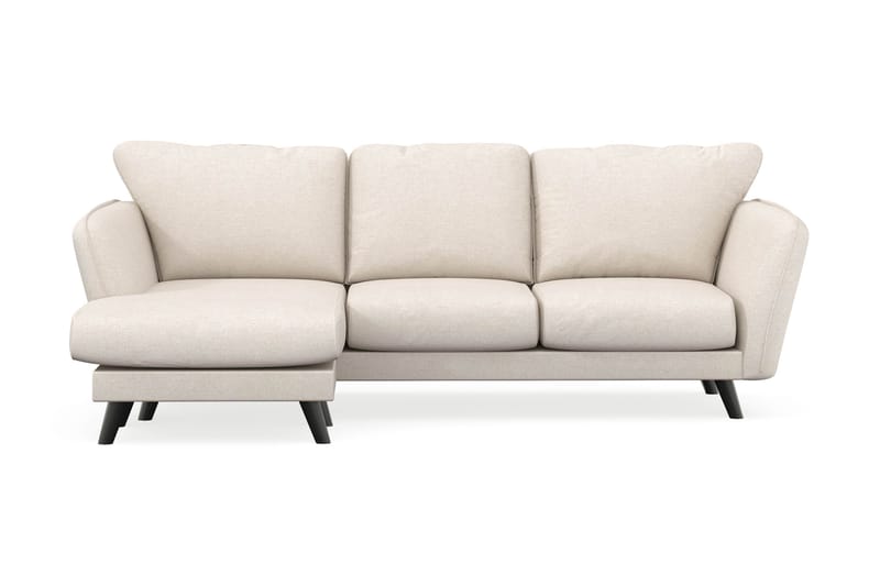 Trend Lyx 3-seters Venstrevendt L-formet Sjeselongsofa i Stoff - Beige - Møbler - Sofaer - Sofa med sjeselong