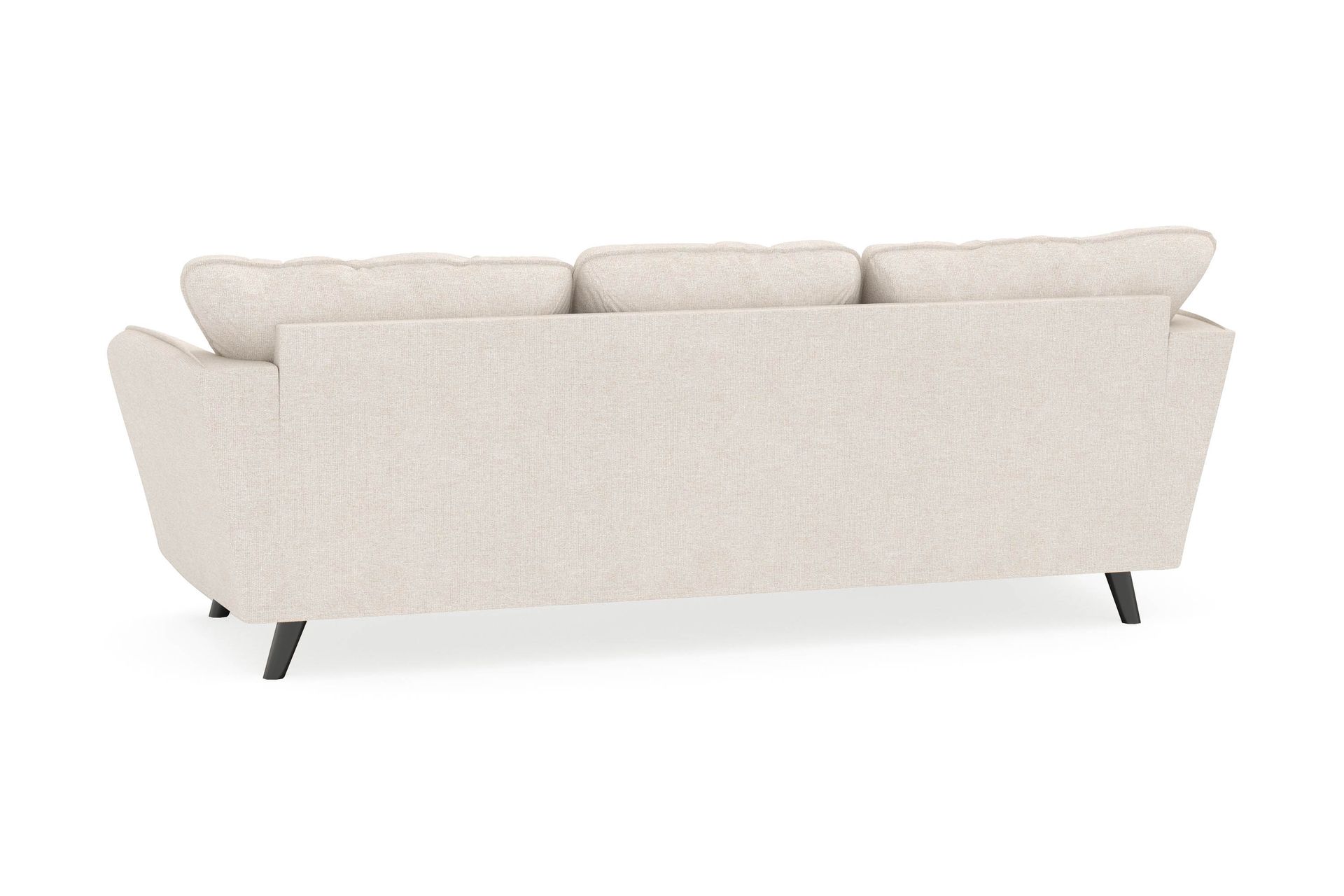 Trend Lyx 3-seters Venstrevendt L-formet Sjeselongsofa i Stoff - Beige - Møbler - Sofaer - Sofa med sjeselong