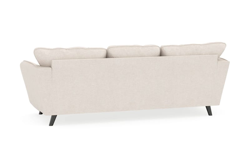 Trend Lyx 3-seters Venstrevendt L-formet Sjeselongsofa i Stoff - Beige - Møbler - Sofaer - Sofa med sjeselong - 4 seters sofa med divan