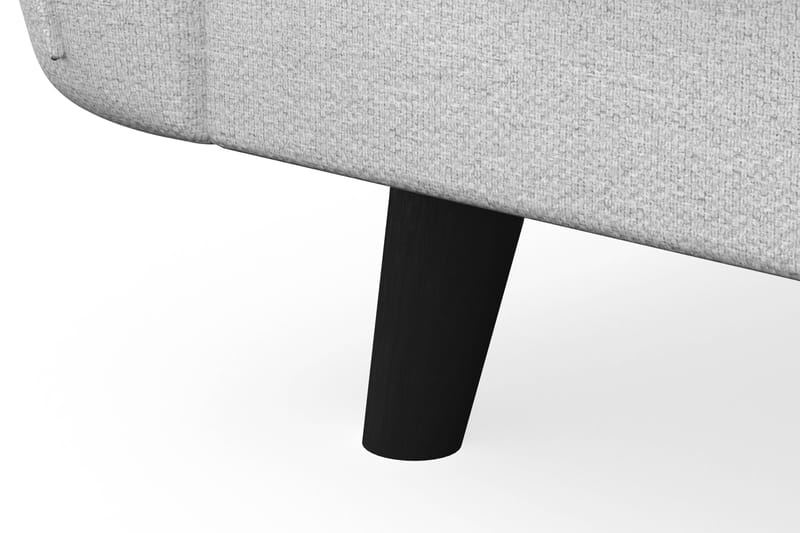 Trend Lyx 3-seters Venstrevendt L-formet Sjeselongsofa i Stoff - Lys grå - Møbler - Sofaer - Sofa med sjeselong - 4 seters sofa med divan