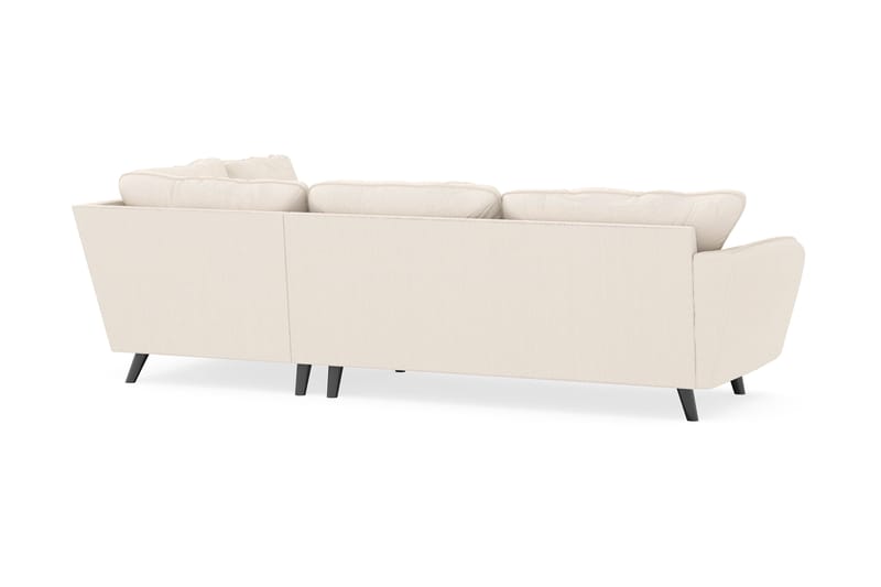 Trend Lyx 4-seters Høyrevendt L-formet Sjeselongsofa i Manchester - Beige - Møbler - Sofaer - Sofa med sjeselong