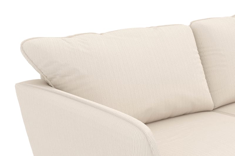 Trend Lyx 4-seters Høyrevendt L-formet Sjeselongsofa i Manchester - Beige - Møbler - Sofaer - Sofa med sjeselong