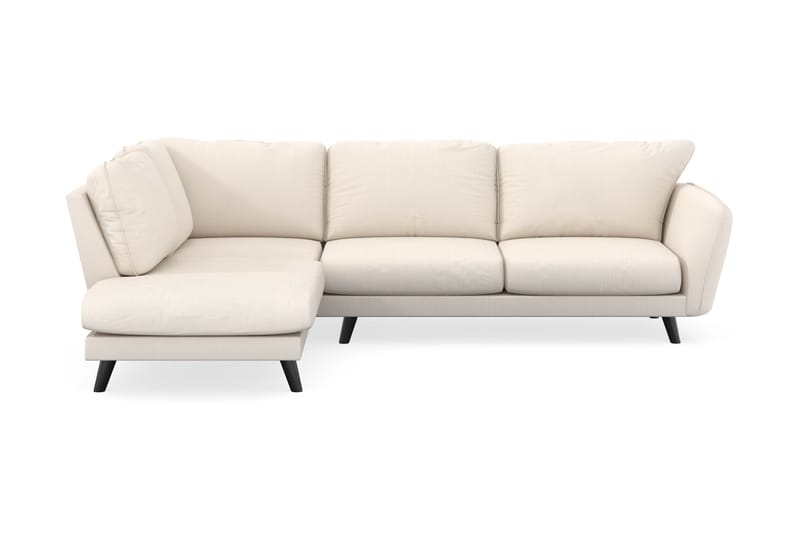 Trend Lyx 4-seters Venstrevendt L-formet Sjeselongsofa i Manchester - Beige - Møbler - Sofaer - Sofa med sjeselong
